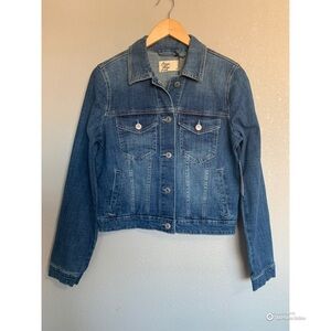 Cosmic Blue Love Blue Jean Denim Jacket Size XS Stitch Fix NWT